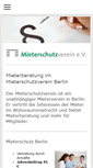 Mobile Screenshot of berliner-mieterschutzverein.de